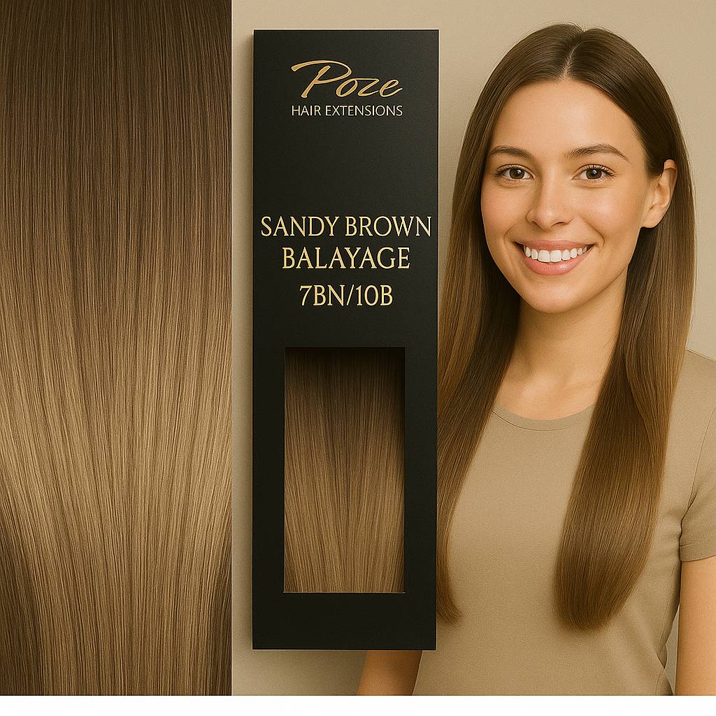 Keratin / Nail Hair Standard - 7BN/10B Sandy Brown Balayage