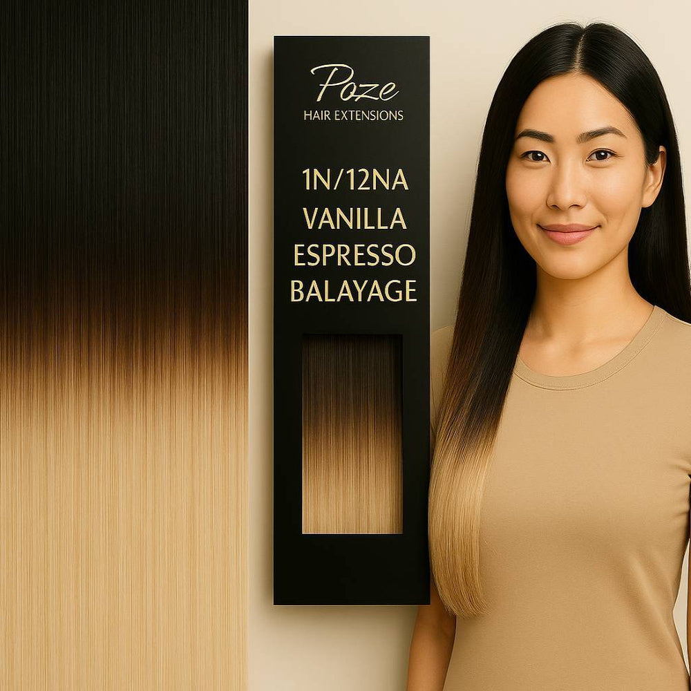 Hårträns Standard - 1N/12NA Vanilla Espresso Balayage