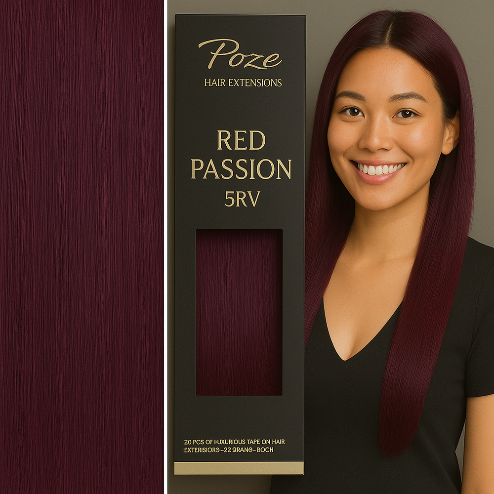 Micro Ring Extensions Premium - 5RV Red Passion